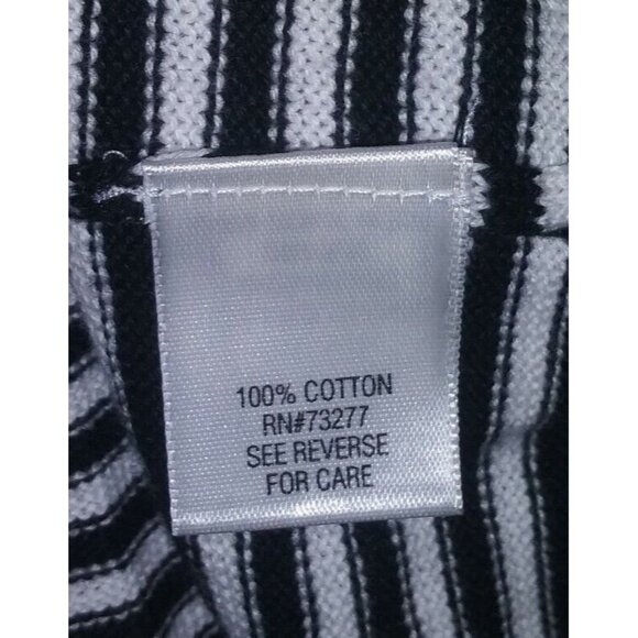Croft & Barrow Womens Sweater Nautical Stripes Cardigan XL Button Up Pockets EUC - Picture 6 of 7
